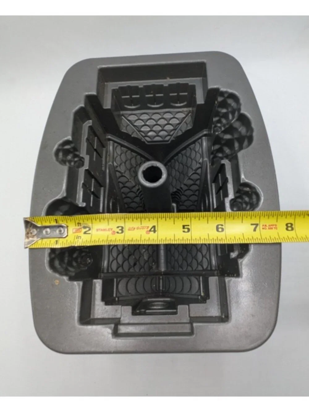 Nordic Ware Gingerbread House Cake Tin Bundt Pan Mold Silver Cast Aluminum